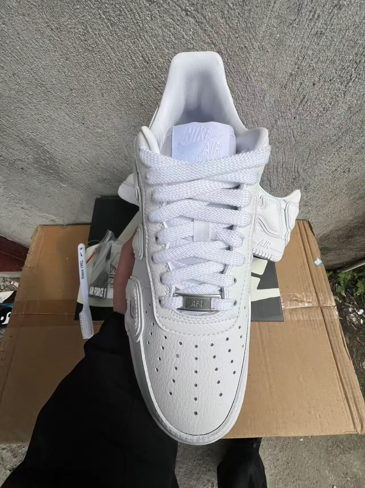 Nike Air Force 1 All-White Lifestyle Sneakers 3