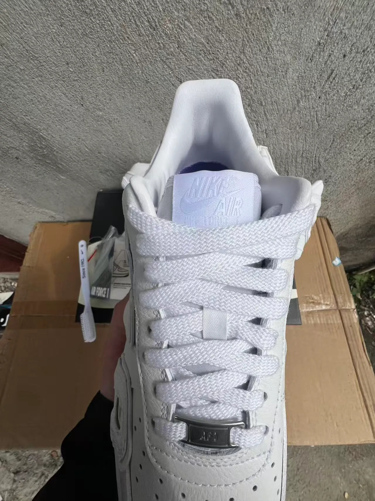 Nike Air Force 1 All-White Lifestyle Sneakers 4