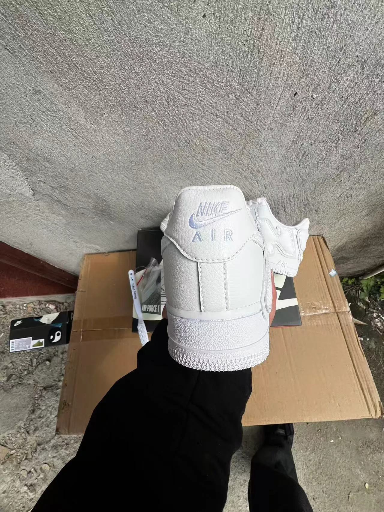 Nike Air Force 1 All-White Lifestyle Sneakers 8