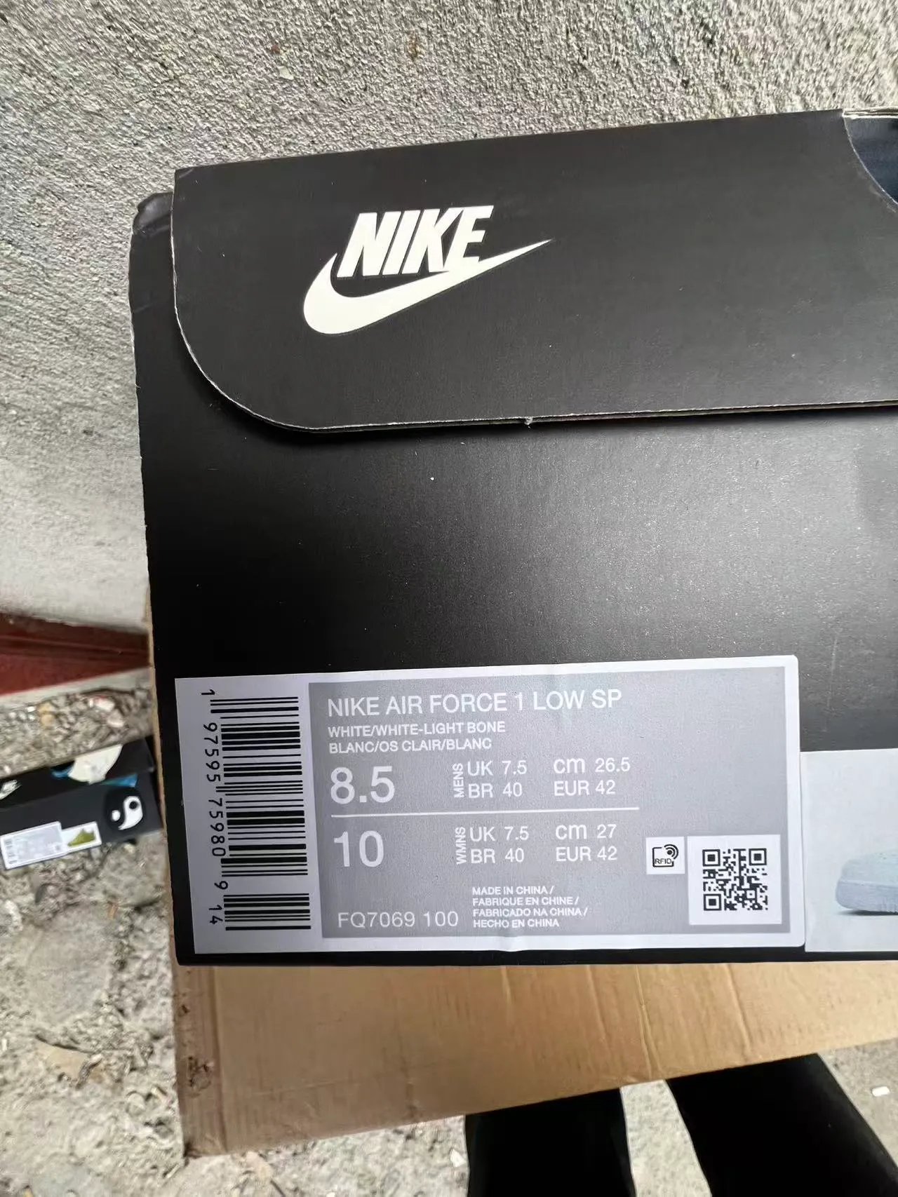 Nike Air Force 1 All-White Lifestyle Sneakers 10