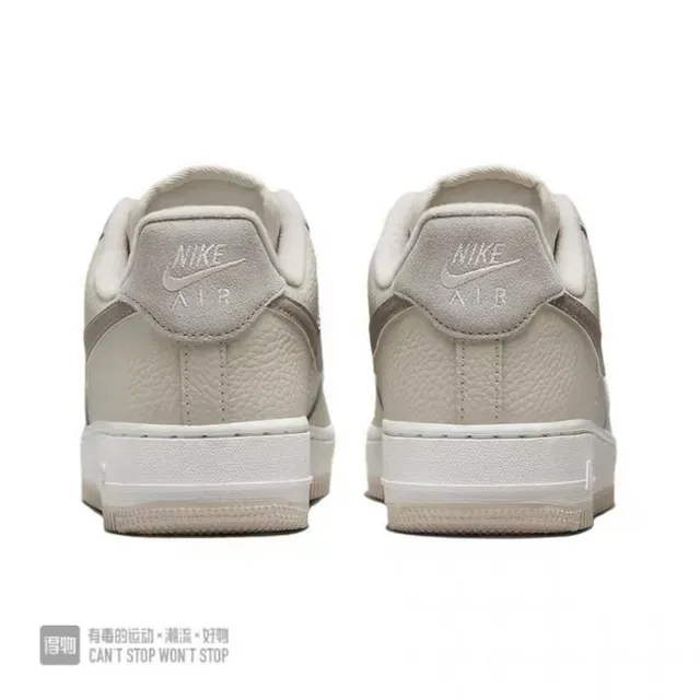 Nike Air Force 1 Beige Couro Tonal Tênis Lifestyle 4