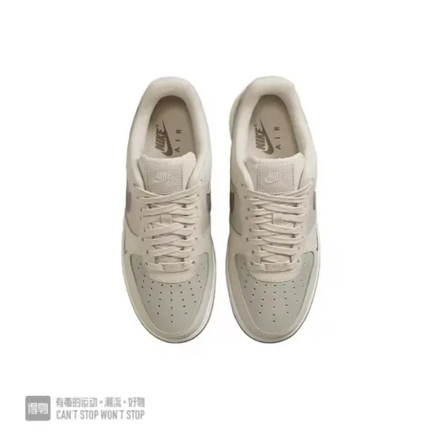 Nike Air Force 1 Beige Couro Tonal Tênis Lifestyle 5