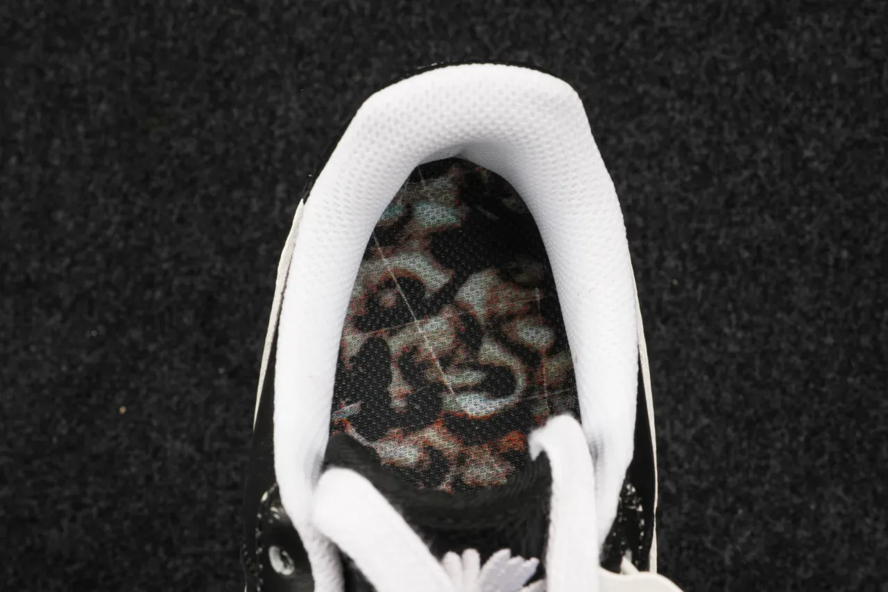 Nike Air Force 1 Black and White Lifestyle Sneakers 2
