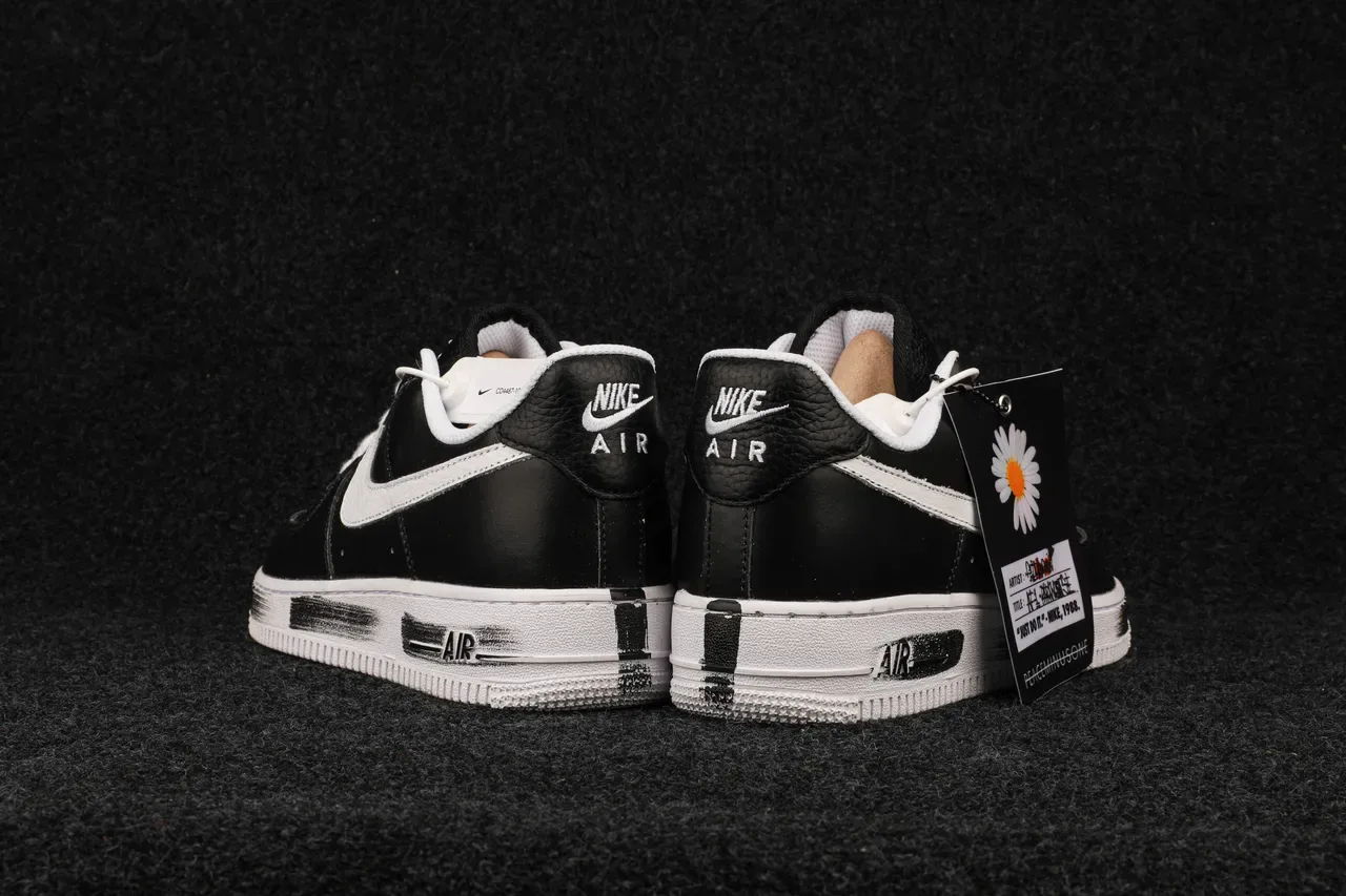 Nike Air Force 1 Black and White Lifestyle Sneakers 7