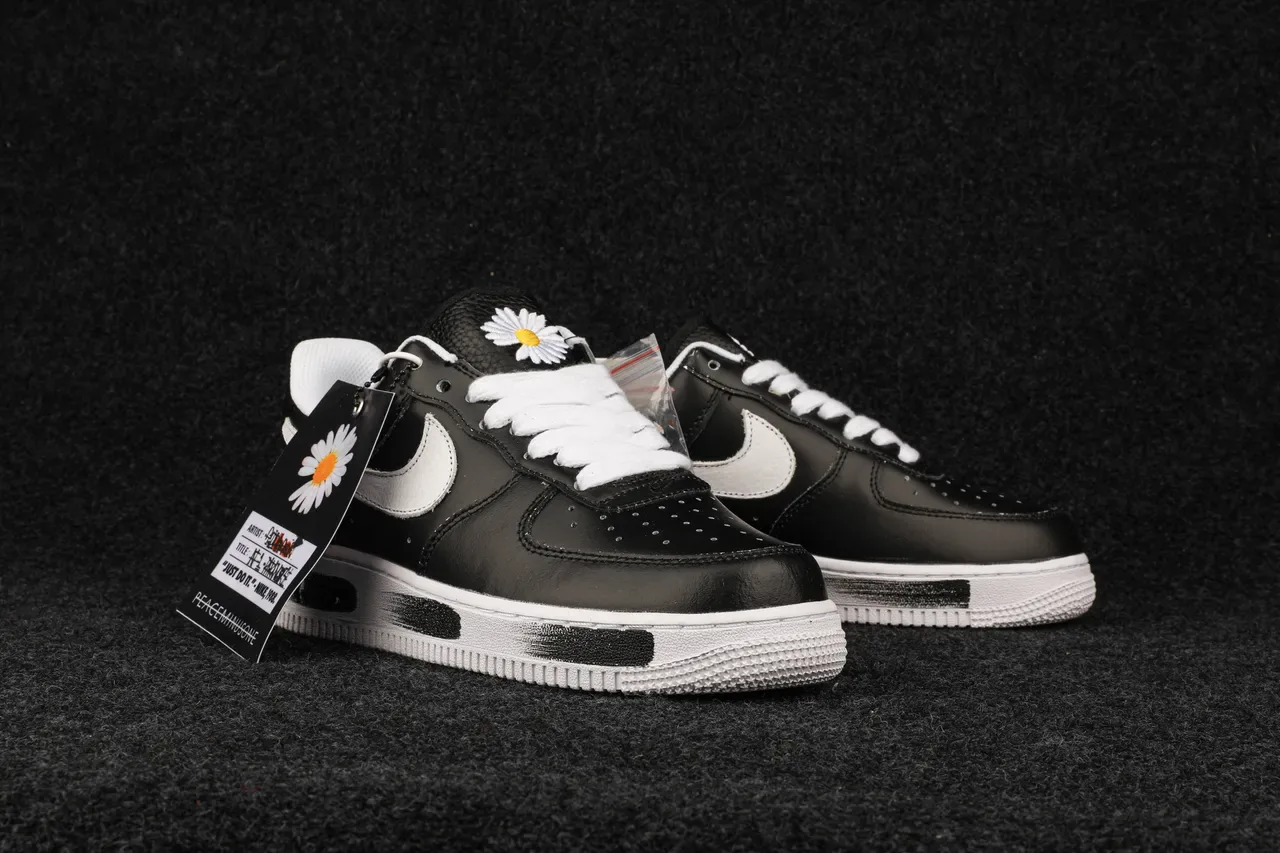 Nike Air Force 1 Black and White Lifestyle Sneakers 9