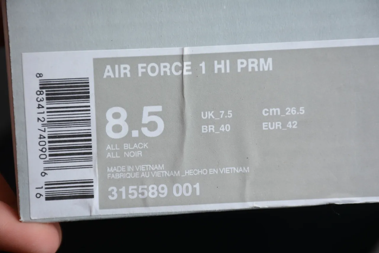 Nike Air Force 1 Black Pebbled Leather Lifestyle Sneakers 2