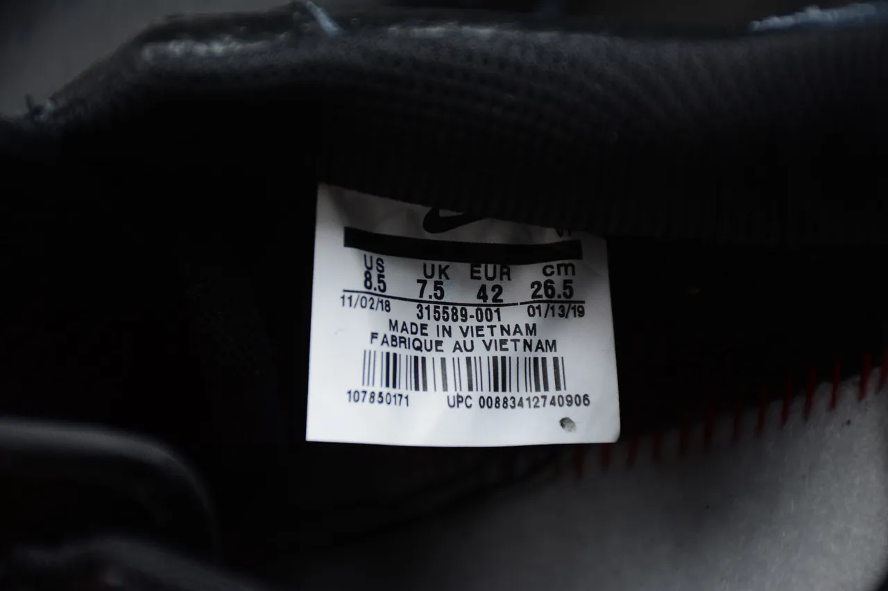 Nike Air Force 1 Black Pebbled Leather Lifestyle Sneakers 6