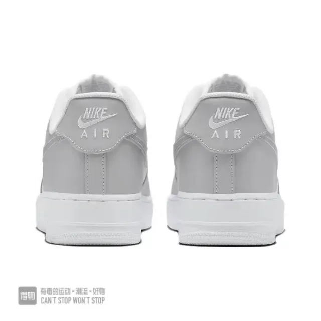 Nike Air Force 1 Light Gray and White Lifestyle Sneakers 4