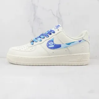 Nike Air Force 1 Low Off-White Camo Azul Tênis Lifestyle