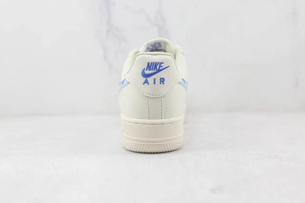 Nike Air Force 1 Low Off-White Blue Camo Lifestyle Sneakers 9