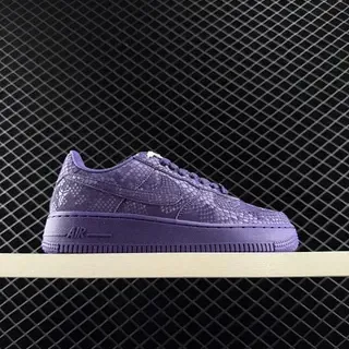 Nike Air Force 1 Low बैंगनी साँप की बनावट जीवनशैली स्नीकर