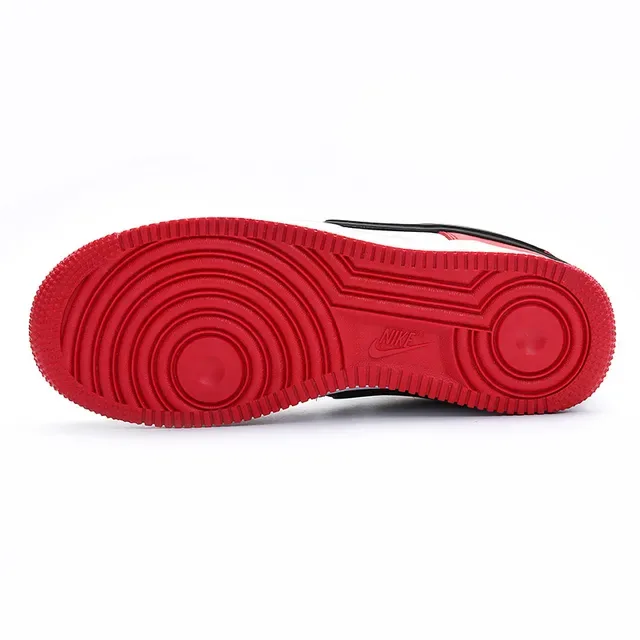 Nike Air Force 1 Low Red White Black Lifestyle Sneakers 6