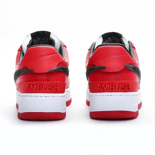 Nike Air Force 1 Low Red White Black Lifestyle Sneakers 7