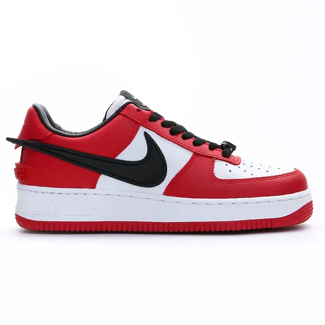 Nike Air Force 1 Low Red White Black Lifestyle Sneakers 8