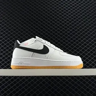 Nike Air Force 1 Low सफेद काला गम जीवनशैली स्नीकर्स