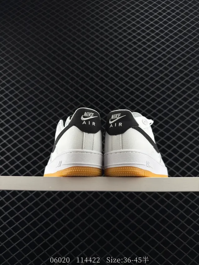 Nike Air Force 1 Low White Black Gum Lifestyle Sneakers 3
