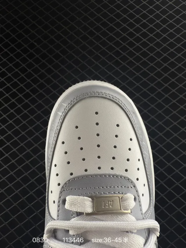 Nike Air Force 1 Low White Blue Speckled Lifestyle Sneakers 2