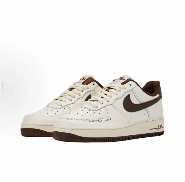 Nike Air Force 1 Off-White Brown Lifestyle Sneakers 4