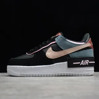 Nike Air Force 1 Platform Black Pink Beige Teal Lifestyle Sneakers