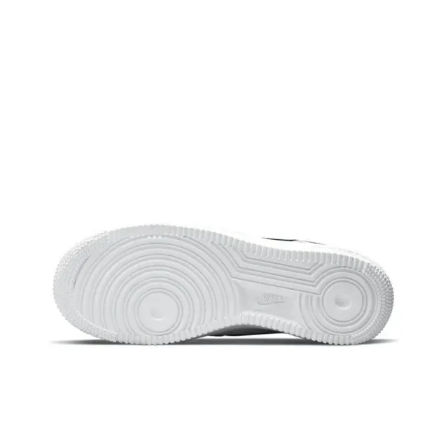Nike Air Force 1 White Black Gold Lifestyle Sneakers 2