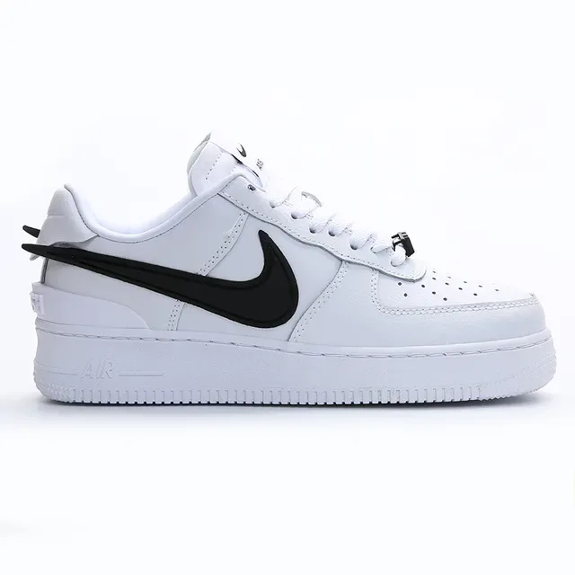Nike Air Force 1 White Black Lifestyle Sneakers 8