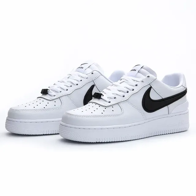 Nike Air Force 1 White Black Lifestyle Sneakers 9