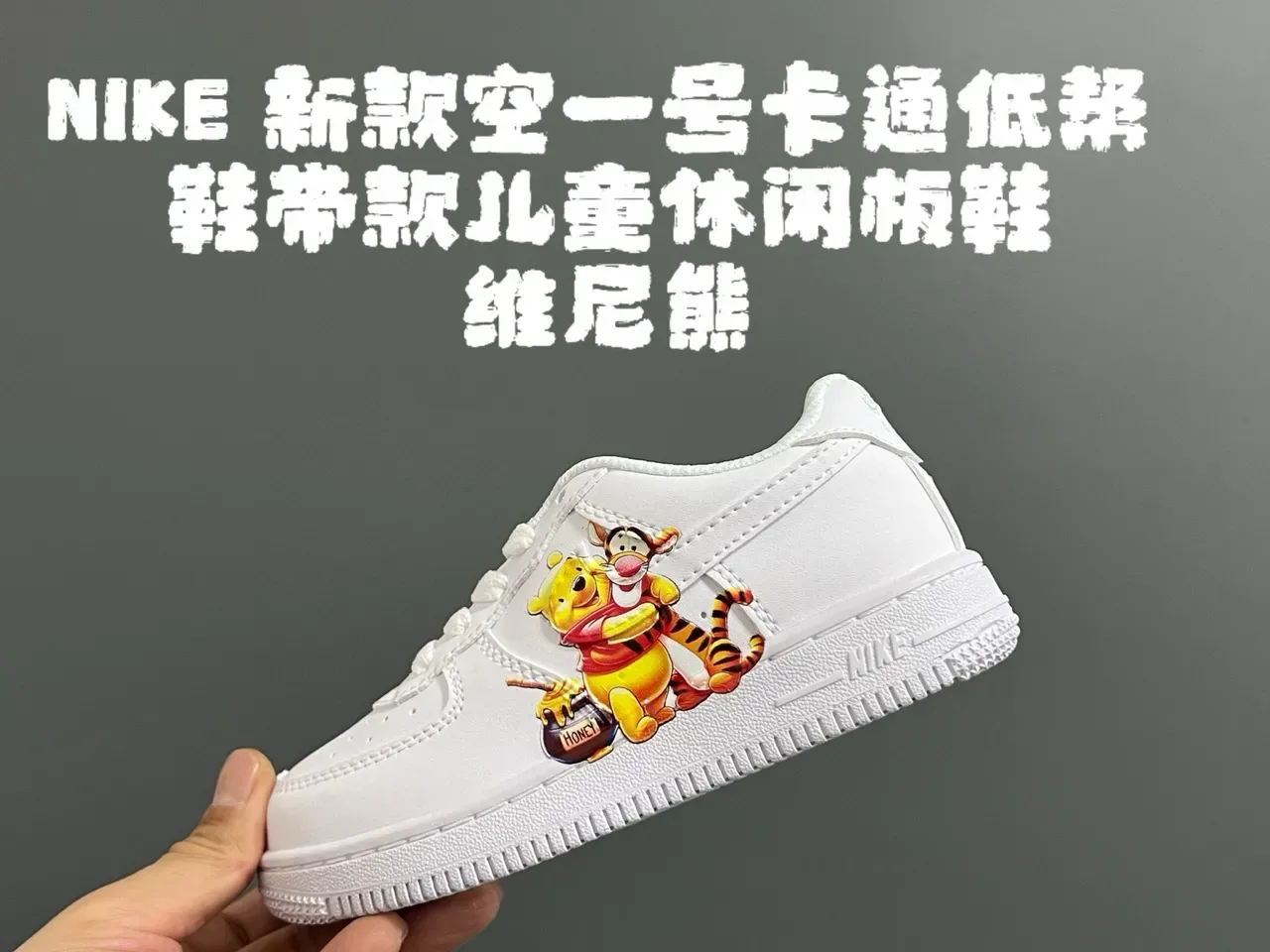 Nike Air Force 1 White Custom Mickey and Minnie Graphic Lifestyle Sneakers 9