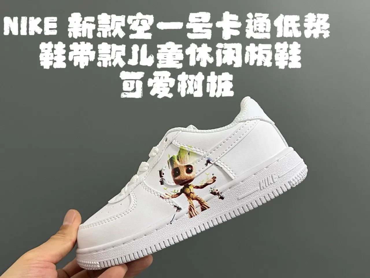 Nike Air Force 1 White Custom Mickey and Minnie Graphic Lifestyle Sneakers 12