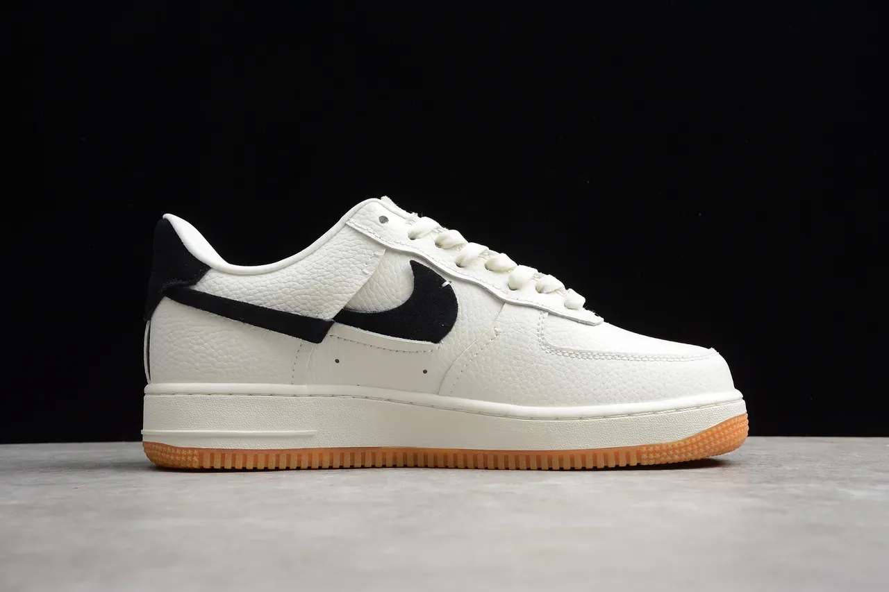 Nike Air Force 1 White Gold Suede Lifestyle Sneakers 5