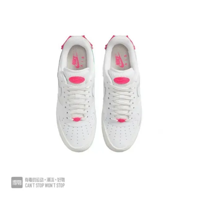 Nike Air Force 1 White Pink Chain Lifestyle Sneakers 4