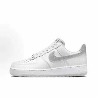 Nike Air Force 1 White Silver Glitter Lifestyle Sneakers