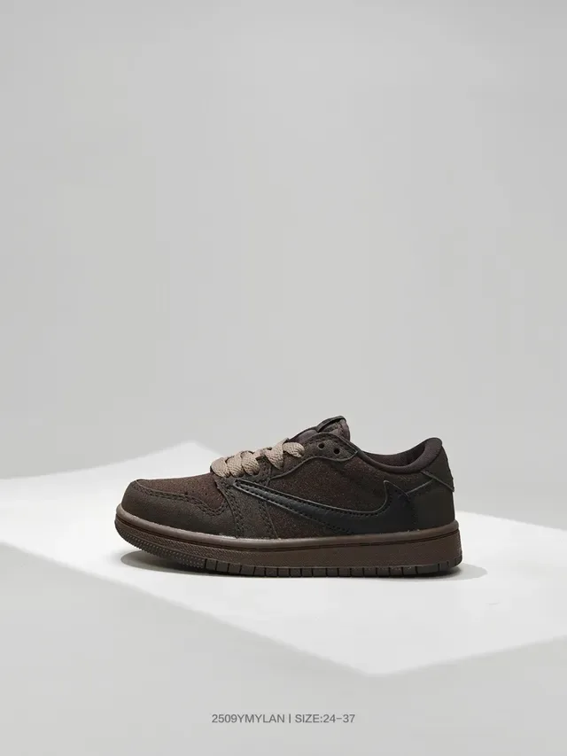 Nike Air Jordan 1 Low Brown Lifestyle Sneakers 8