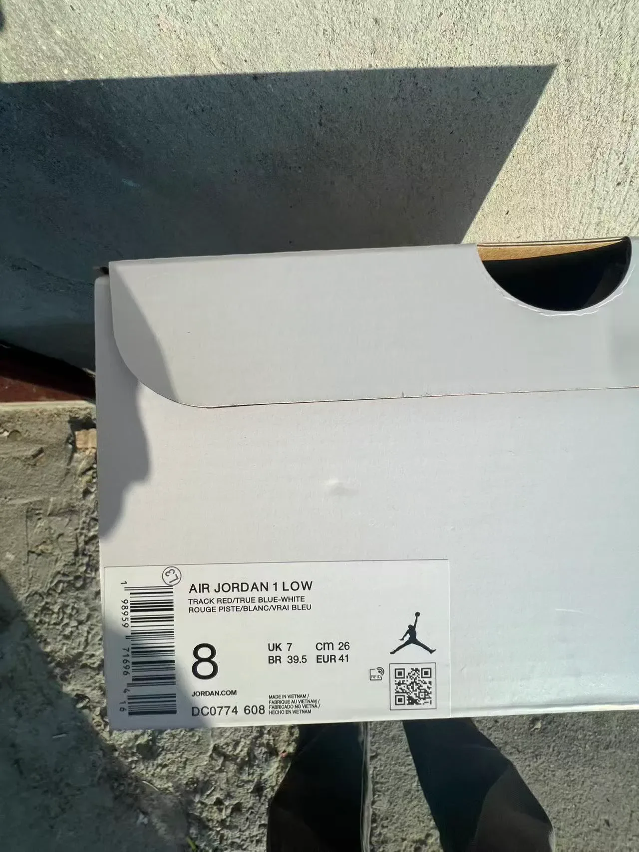Nike Air Jordan 1 Low Red White Pink Navy Lifestyle Sneakers 10