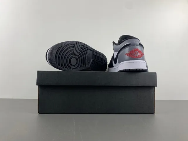 Nike Air Jordan 1 Low Silver Black White Lifestyle Sneakers 16