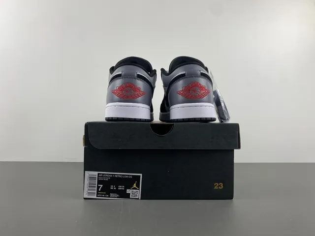 Nike Air Jordan 1 Low Silver Black White Lifestyle Sneakers 17