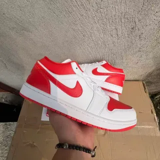 Nike Air Jordan 1 White Red Lifestyle Sneakers