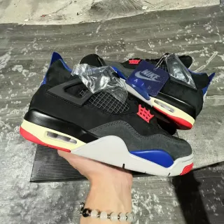 Nike Air Jordan 4 黑 皇家蓝 红 篮球鞋