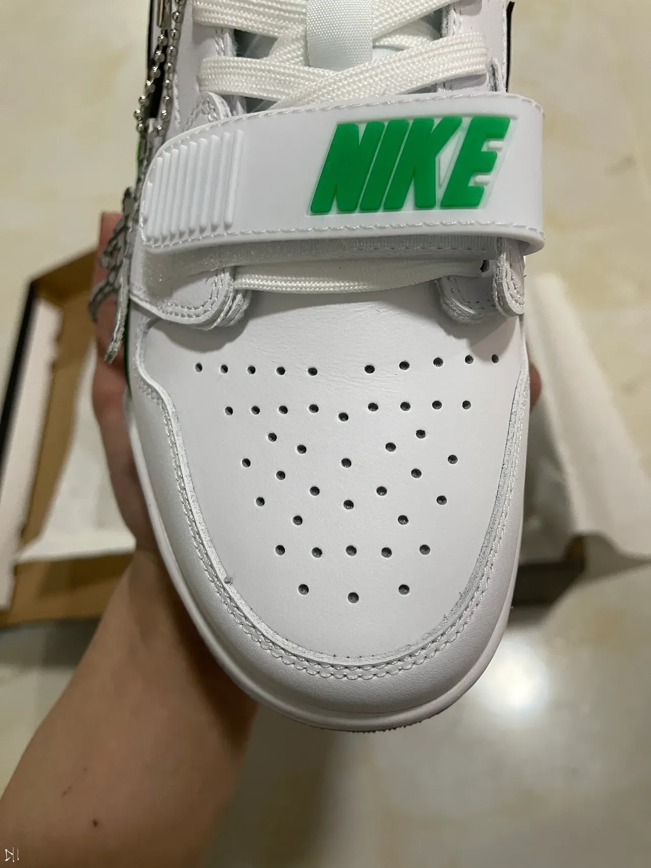 Nike Air Jordan Legacy 312 White Green Black Lifestyle Sneakers 3