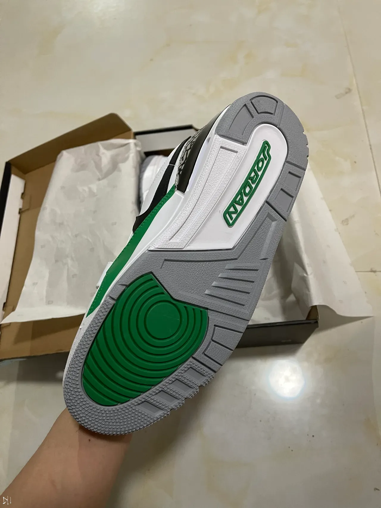 Nike Air Jordan Legacy 312 White Green Black Lifestyle Sneakers 5