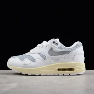 Nike Air Max 1 White Gray Silver Pale Yellow Lifestyle Sneakers