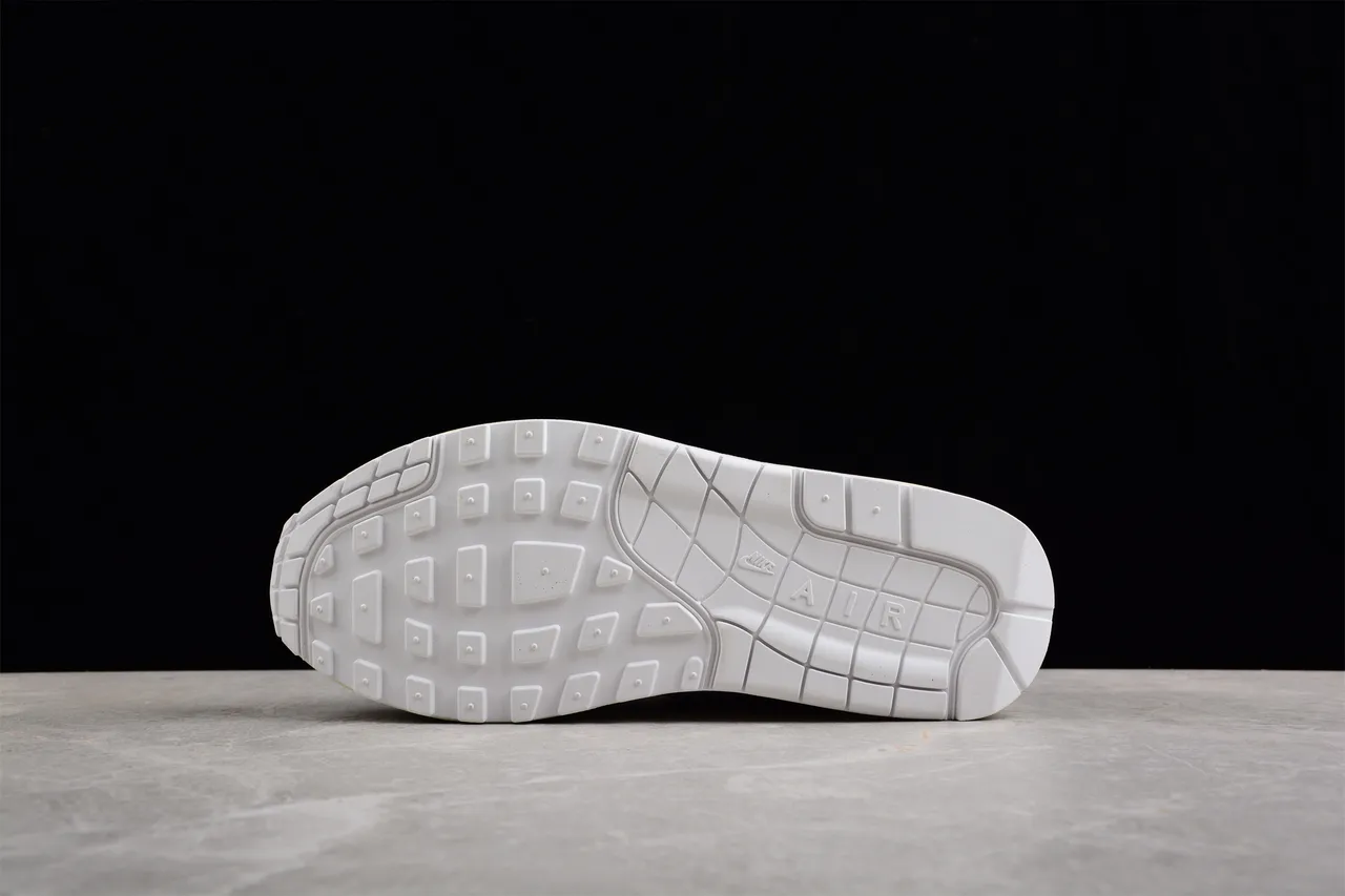 Nike Air Max 1 White Gray Silver Pale Yellow Lifestyle Sneakers 14