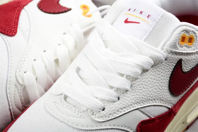 Nike Air Max 1 White Red Cream Lifestyle Sneakers 7