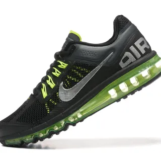 Nike Air Max 2013 Noir et Lime Néon Chaussures de course