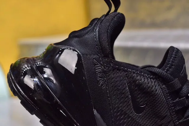 Nike Air Max 270 All Black Lifestyle Sneakers 2