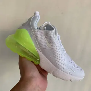 Nike Air Max 270 White and Neon Green Lifestyle Sneakers