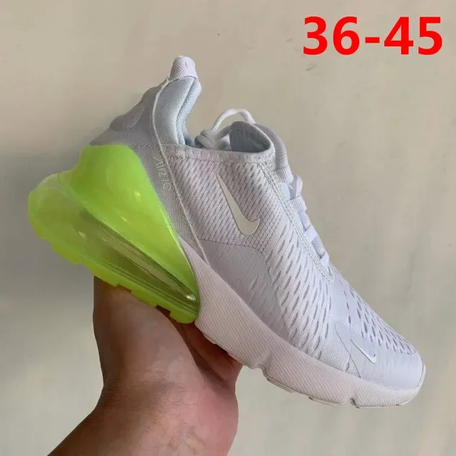 Nike Air Max 270 White and Neon Green Lifestyle Sneakers 2