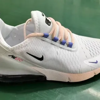 Nike Air Max 270 White Peach Pink Purple Lifestyle Sneakers