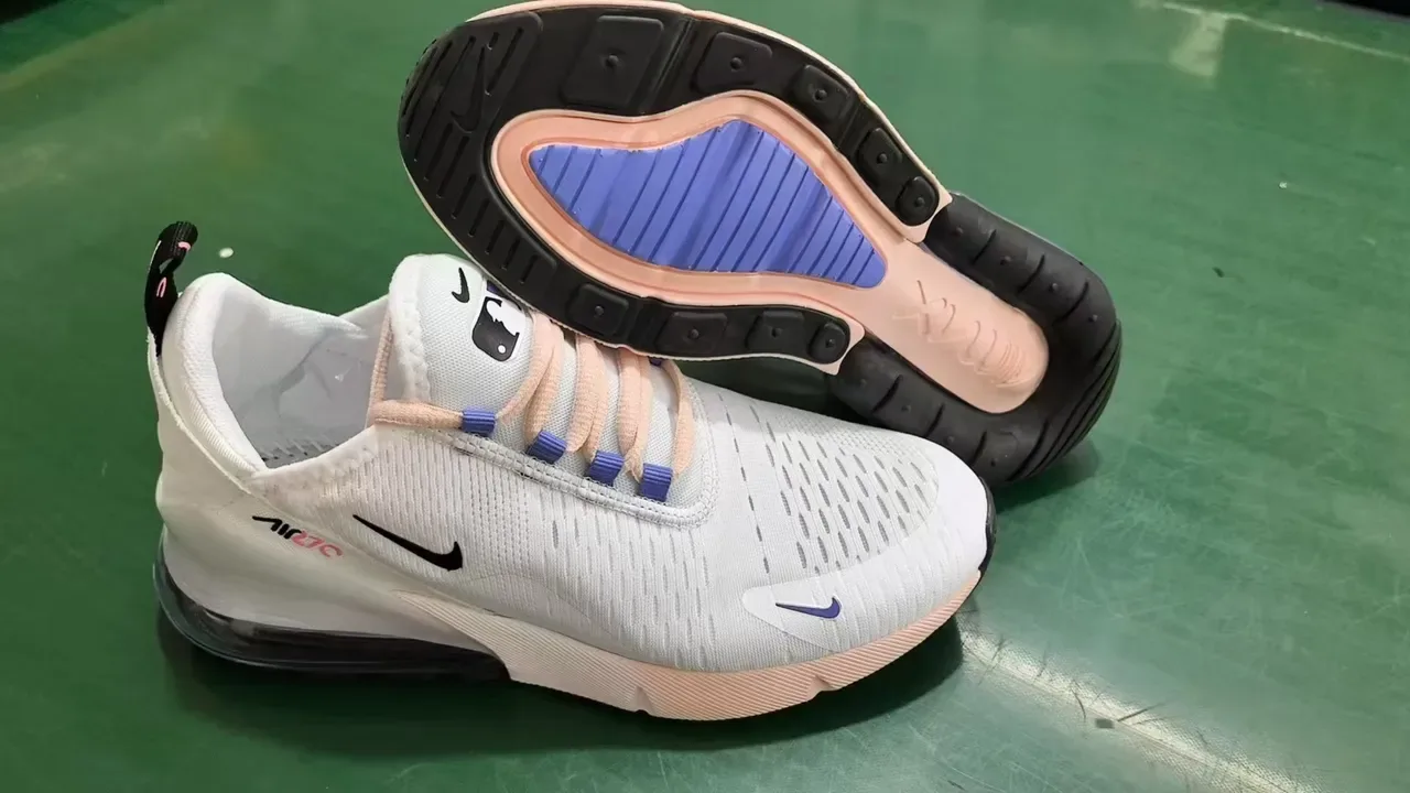 Nike Air Max 270 White Peach Pink Purple sneakers lifestyle 2
