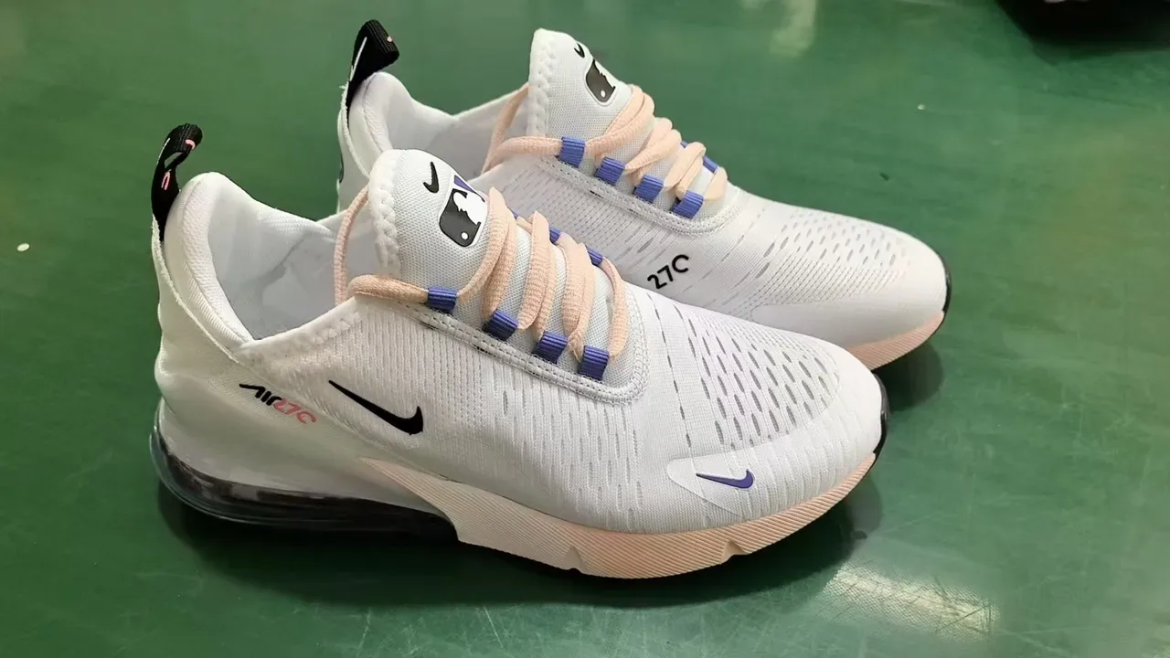 Nike Air Max 270 White Peach Pink Purple sneakers lifestyle 3