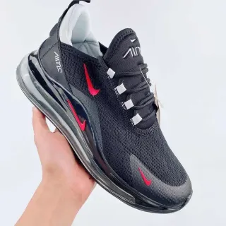 Nike Air Max 720 Black and Red Lifestyle Sneakers